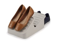 Joseph Joseph Shoe-In - Rangement à 2 étages pour chaussures, peut contenir jusqu'à 3 paires- Petit, Beige