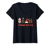 Womens As Merry As It Gets - Sassy Funny Christmas V-Neck T-Shirt