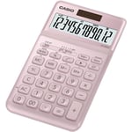 Casio JW-200SC - Calculatrice de bureau - 12 chiffres - panneau solaire, pile - rose