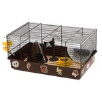 Ferplast Cage pour Hamsters CRICETI 9 Pirates, Cage en Métal et Plastique Peint, Autocollants et Accessoires Inclus, 46 x 29,5 x h 23 cm.