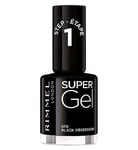 Rimmel Super Gel Nail Polish Black Obsession