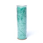 Candle stearin green  unscented-- 21X6.5 Cm