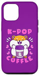 Coque pour iPhone 12/12 Pro Hamster, K-Pop et café, musique coréenne, mignon et enjoué