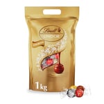 Lindt Lindor Assorted Chocolate Truffles Bag - Approx 80 balls, 1kg - Chocolate Truffles with a Smooth Melting Filling - Gift Present or Sharing Box - Christmas, Birthday, Celebration, Congratulations