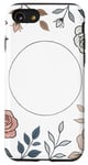 Coque pour iPhone SE (2020) / 7 / 8 Rose florale botanique, style minimaliste, roses d'amour