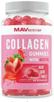 Mav Nutrition Collagen Gummies with Biotin Vitamin C E & Zinc STRAWBERRY