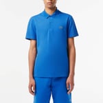 Lacoste Mens Regular Fit Cotton Polo Shirt in Blue material_cotton - Size Small