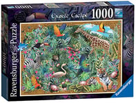 Ravensburger Exotic Escape, Beyond The Wild 1000 Piece Jigsaw Puzzle for Adults & Kids Age 12 Years Up