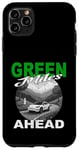 Coque pour iPhone 11 Pro Max GREEN MILES AHEAD voiture électrique EV charge rapide alimentation silencieuse