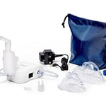 OMRON C803 Compact Compressor Nebuliser - Lightweight, Low Noise, User-Friendly Device, Perfect for Adults and Children in Treating Respiratory Conditions