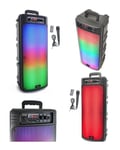 ENCEINTE SONO PORTABLE PARTY BLUETOOTH 800W MOBILE USB TWS LED RGB MSD TELECOMMANDE + MICRO FILAIRE