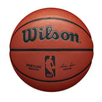 Wilson Basketball, NBA Authentic Series Model, Indoor/Outdoor, Mixed Leather, Size: 7, Brown