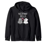 Wedding Bells Engagement Bride Zip Hoodie