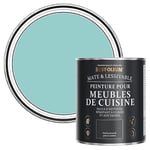 Rust-Oleum Peinture Bleue pour Meubles de Cuisine, Finition Mate - Bleu-vert 750ml