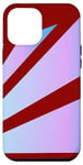 iPhone 13 Pro Max Perspective Gradient Pink Blue Dark Red Optical Stripes Case