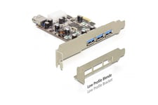 Delock PCI Express Card > 3 x extern + 1 x intern USB 3.0 - USB-adapter - PCIe - 4 porte