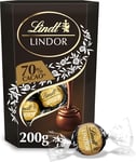 Lindor 70% Chocolate Truffles Box - Approx 16 Balls, 200G - Chocolate Truffles w