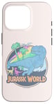 Coque pour iPhone 16 Pro Jurassic World: Fallen Kingdom T-Rex Dino Scene Pastel Logo