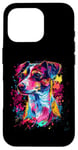 Coque pour iPhone 16 Pro Les amoureux du pop art coloré Jack Russell Terrier