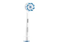 Oral-B Sensitive Clean Clean&Care - Extra Tandborsthuvud - Till Tandborste - Vit (Paket Om 4) - För Io Series 7  8  9  Pro 680  Pro 1  2  3  Smart Sensitive  Smart 6  Vitality Kids 3+