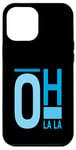 Coque pour iPhone 12 Pro Max Bleu Oh La La Blue Color Graphic