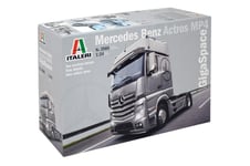 Italeri Mercedes Benz Actros Mp4 Gigaspace, Modellastbil / -Släp, Monteringssats, 1:24, Mercedes Benz Actros Mp4 Gigaspace, Alla, Plast