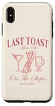 iPhone XS Max Last Toast On The Slopes Bachelor Skiing Bridal Best Man Case