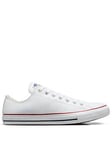 Converse Leather Ox Trainers - White, White, Size 6, Women