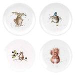 Wrendale Coupe Plate 8" - Assorted designs set of 4