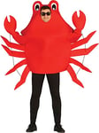 FIESTAS GUIRCA Crabe Drôle Déguisement Homme ou Femme - Costume de Comédie pour Homme et Femme Taille S 36-38