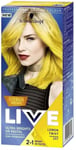 2 X Schwarzkopf Live Ultra Brights or Pastel Semi Permanent Hair Dye Lemon Twist