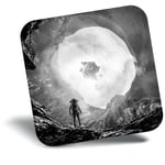 Awesome Fridge Magnet bw - Astronaut Deep Space Fantasy Art  #36056