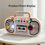 Kids Wood Sensory Board Sound Recorder Shape Analog Tape Recorder Toy