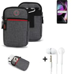 Holster + earphones for Motorola Moto G 5G (2022) Belt Pouch