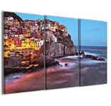 Raffaele De Conciliis 742681835, Cadre Moderne, Toile Canvas/Bois Manarola i 120x90 cm Multicolore