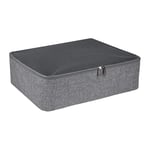 Bigso Box of Sweden organisateur valise avec fermeture à glissière et poignée – petite boite de rangement pour la valise – sac de rangement léger en polyester – gris