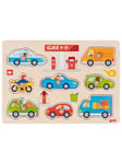 Goki Wooden Stud Puzzle Gasoline Station 8 pcs. Tre