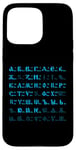 Coque pour iPhone 15 Pro Max Lettres cyrilliques de l'alphabet russe bukwiza russkaja futbolka