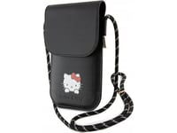 Hello Kitty Bag Hkowbskcdkk Black Leather Daydreaming Cord