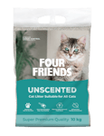 Cat Litter Unscented 10 kg - Oparfymerad - Kissat - Kissanhiekka ja kuivikkeet - Paakkuuntuva kissanhiekka - FourFriends