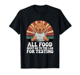 Labrador Test Food Sunset Funny Lab Dog T-Shirt