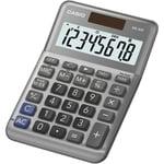 Casio - MS-80F Calculatrice de bureau gris Ecran: 8 à pile(s), solaire (l x h x p) 101 x 148.5 x 27.6 mm