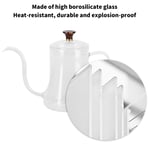 (600 Ml)Glass Coffee Pot Swan Neck Thin Mouth New H Kettle HandMade Coffee