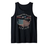 Honor The Fallen Thank The Living Memorial Day Veteran Stars Tank Top