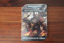 WARHAMMER 40000 - POUVOIRS PSYCHIQUES - SPACE MARINES DU CHAOS  -  SET 12 CARTES