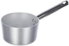 Pentole Agnelli ALMA10514 Casseroles en Aluminium Professionnelles 3 mm, Casserole Haute avec poignée, 1,5 L