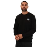 EA7 Mens Emporio Armani Sweatshirt in Black Cotton - Size Large