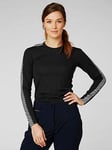 Helly Hansen Womens Hh Lifa Crew - Black, Black, Size Xl, Women