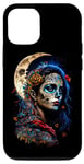 iPhone 14 SUGAR SKULL LATIN DESIGN VINTAGE DAY OF THE DEAD DESIGN Case