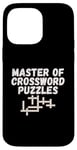 iPhone 14 Pro Max Puzzle Lover Master of Crossword Puzzles Case